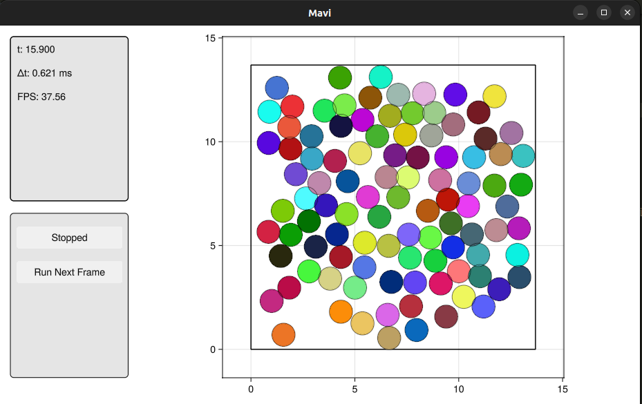 Quick Start simulation snapshot
